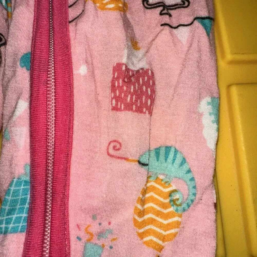 Little Sleepies Party Animals Pink 12/18